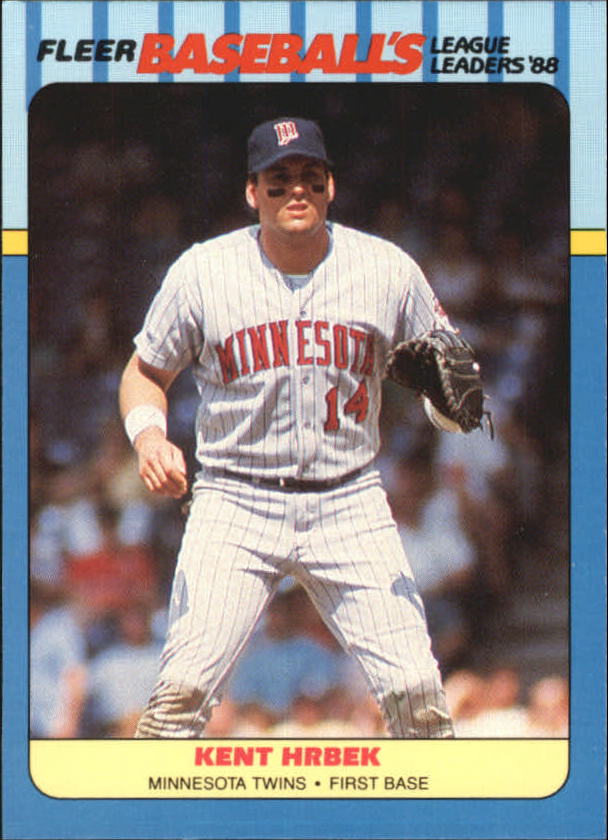 1988 Fleer League Leaders Baseball Cards       021      Kent Hrbek